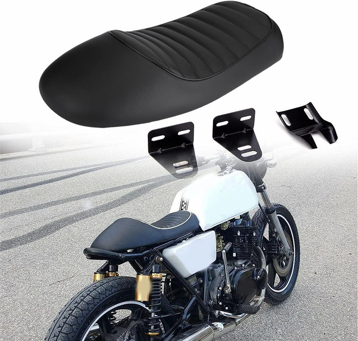 GOTOTOP Motorrad Sitz Nachrüstung Motorrad Racer Sattel Ersatz Sattel Kissen für Honda CG 125 GN CG