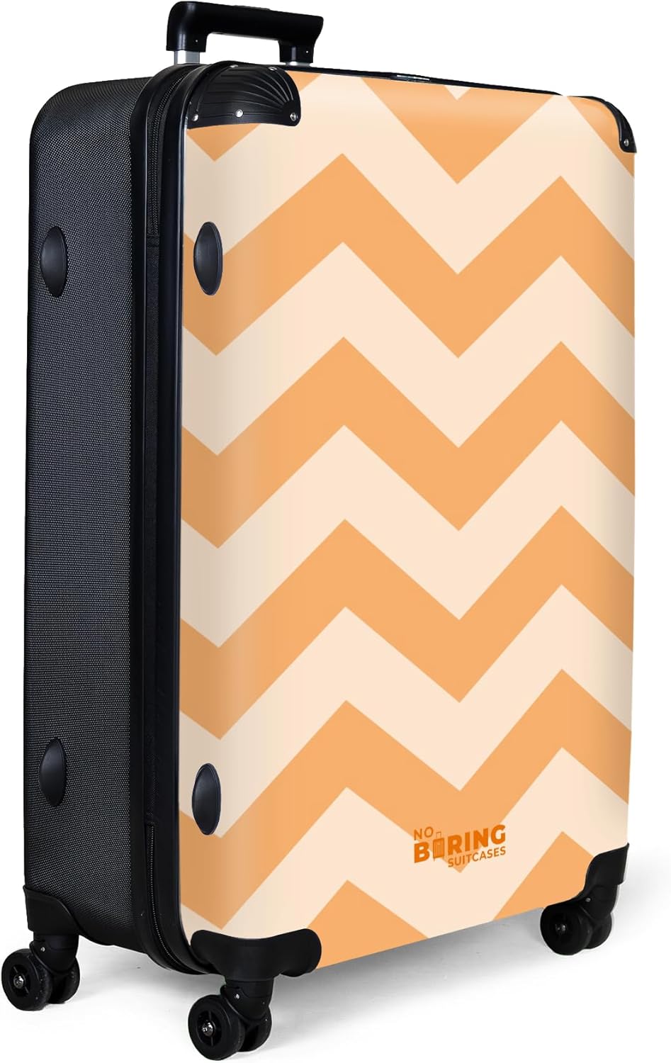 NoBoringSuitcases.com® Koffer XL Gross 77x51.5x28 cm Hartschale Reisekoffer 4 Rollen Leicht Koffer T