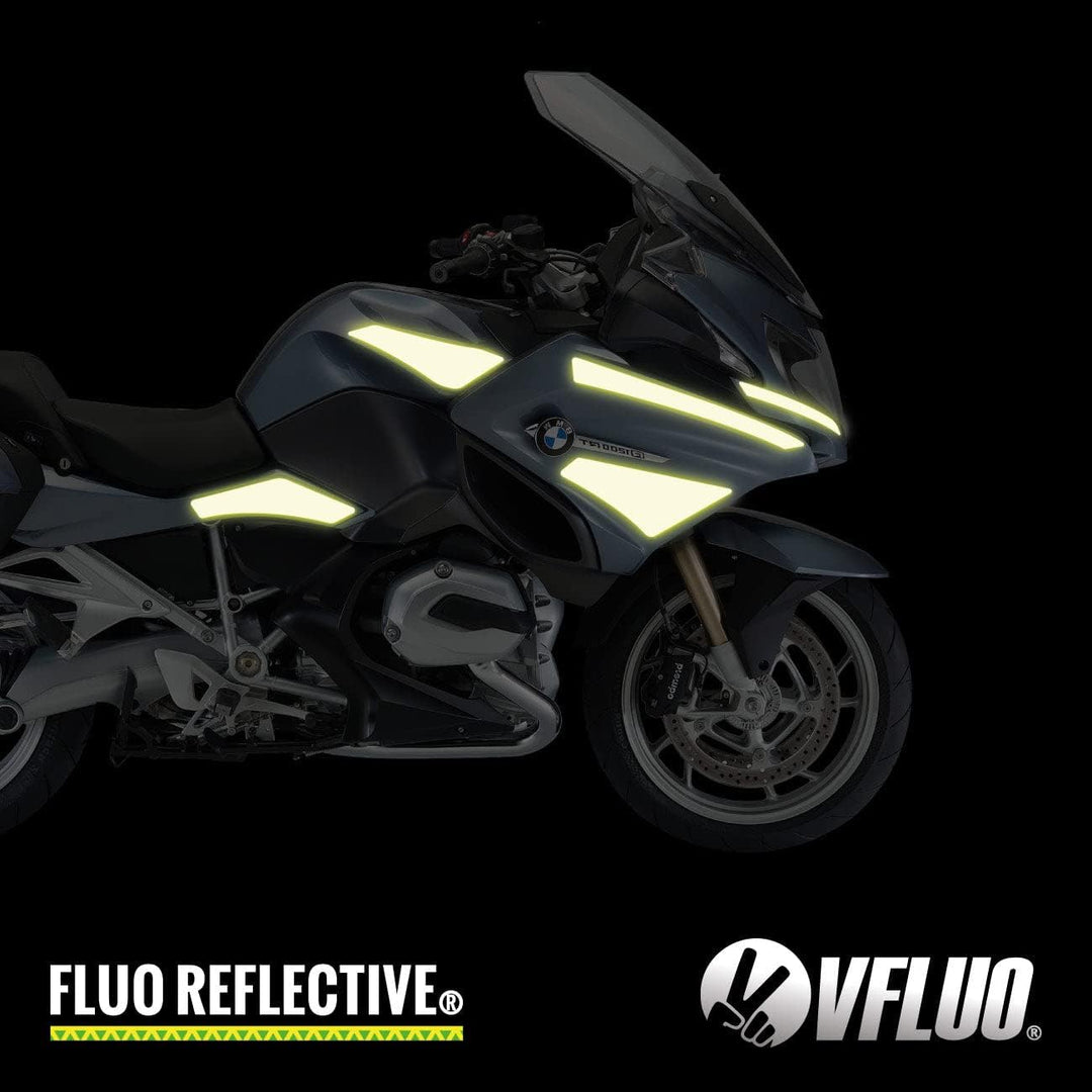 VFLUO 3M Reflective Colors, Retro-reflektierende Folie zum Ausschneiden für Motorräder, Motorroller,