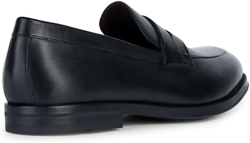 Geox Herren U Decio B Moccasin, 42 EU Schwarz