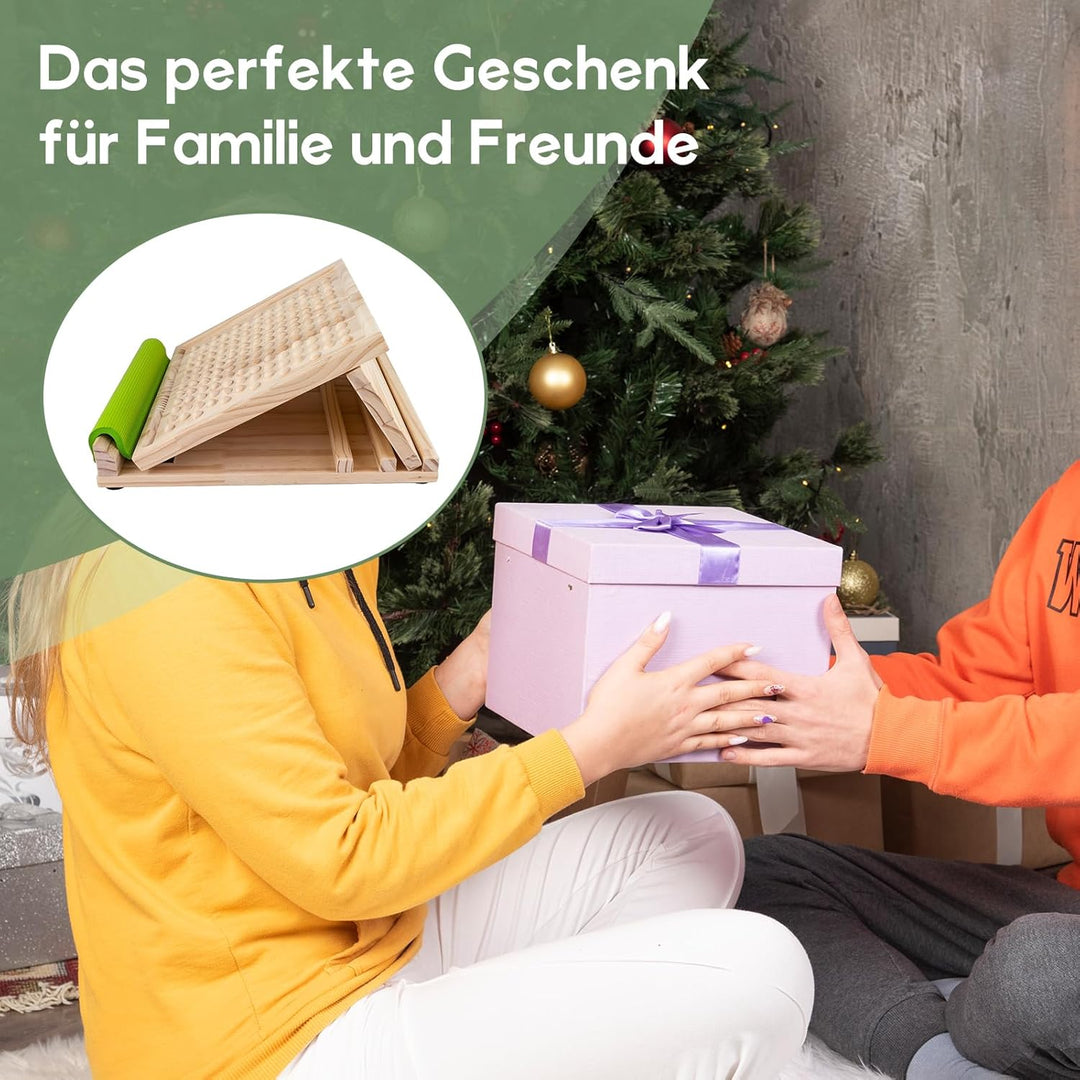 F Fityle Wadendehner Schrägbrett aus Holz, Slant Board mit verstellbare Winkel, Verstellbar Wadenstr