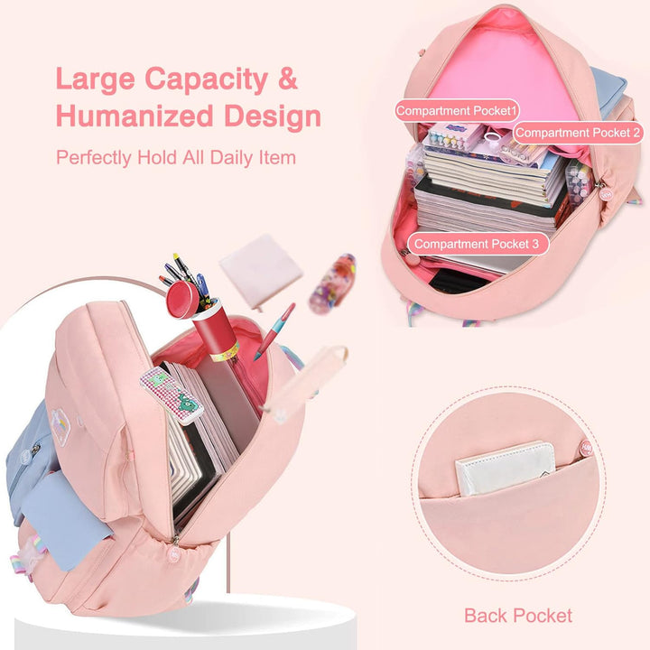 FANDARE Kinderrucksack Schulranzen Schultaschen Jungen Mädchen Schulrucksack Kinder Schultasche für