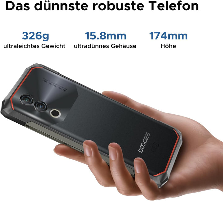 DOOGEE Blade10 Power Outdoor Handy Ohne Vertrag Android 14-10300mAh, 24GB+256GB/TF 2TB Outdoor Smart