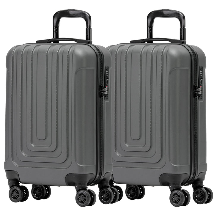 Flight Knight Premium Lightweight Hartschalenkoffer - 8 Spinner-Rader - TSA-Schloss & USB-Anschluss