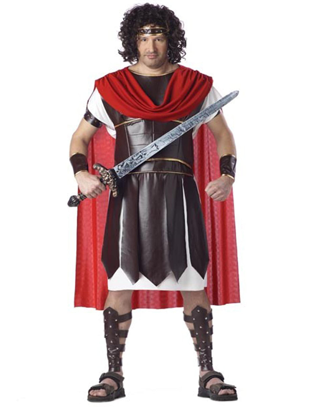 KULTFAKTOR GmbH Herkules Römer Kostüm XXL braun-Weiss-rot XXL, XXL