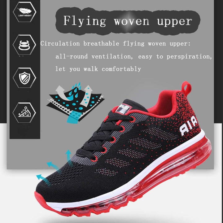 frysen Herren Damen Sportschuhe Laufschuhe mit Luftpolster Turnschuhe Profilsohle Sneakers Leichte S