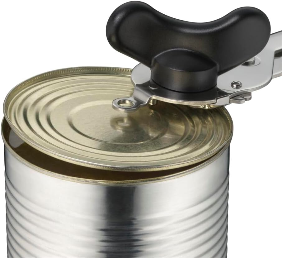 WMF Tin Up Dosenöffner mit Kapselheber 20 cm, Cromargan Edelstahl, Kunststoff, spülmaschinengeeignet