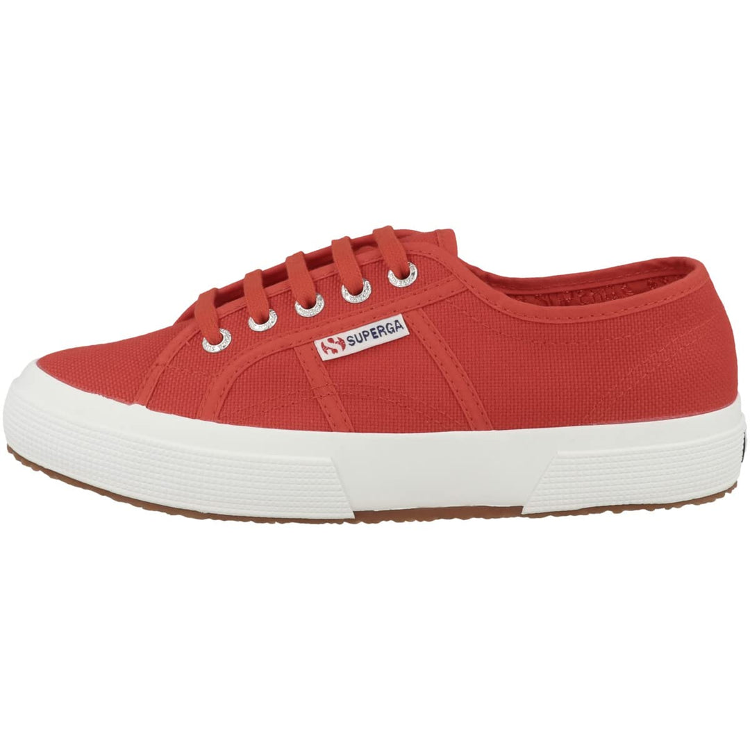 Superga 2750 Linu, Damen Schnürsneaker 39 EU Rot Red White, 39 EU Rot Red White