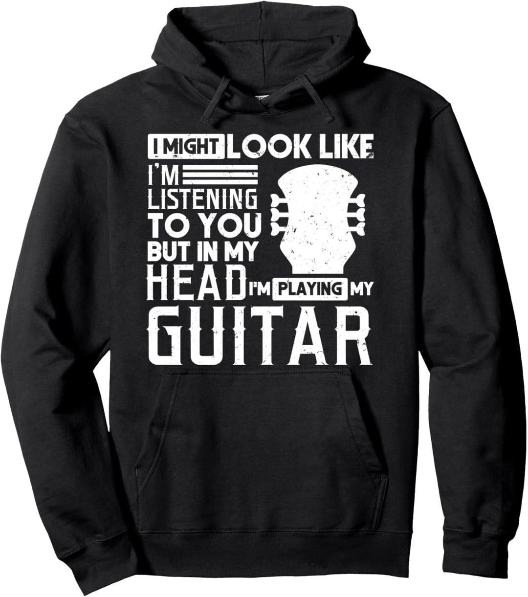 Gitarren Shirt Herren Gitarrist Geschenk Gitarren-Spieler Pullover Hoodie