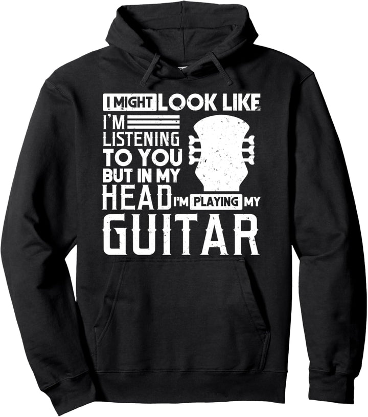 Gitarren Shirt Herren Gitarrist Geschenk Gitarren-Spieler Pullover Hoodie