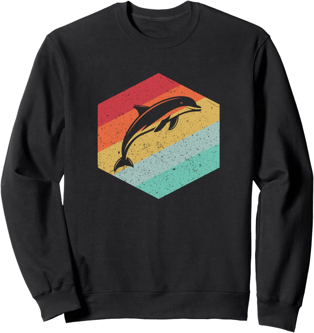Retro Dolphin Vintage Dolphin Lover Gift Sweatshirt