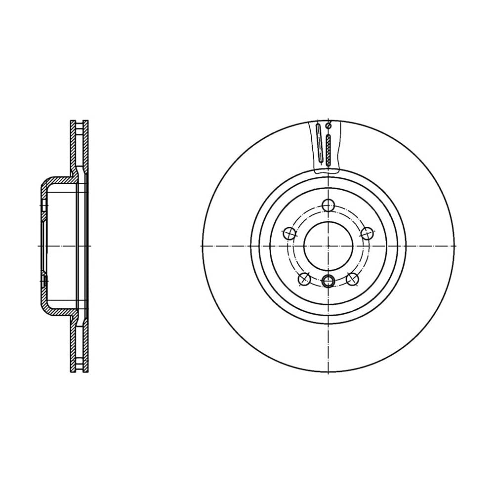 febi bilstein 171450 Bremsscheibensatz, 2 Bremsscheiben