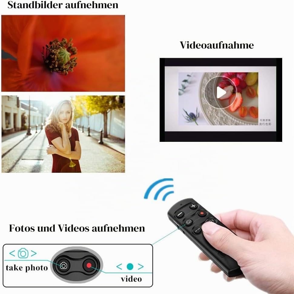 PHOLSY RMT-P1BT Bluetooth Kamera Fernbedienung Kabellose Fernauslöser Drahtlose Kompatibel mit Sony