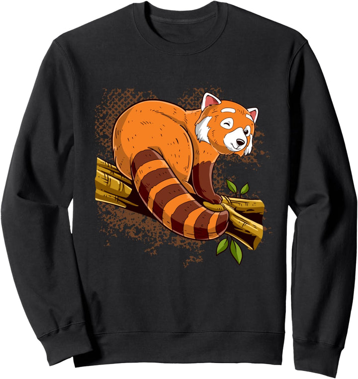 Lustiger roter Panda. Sweatshirt