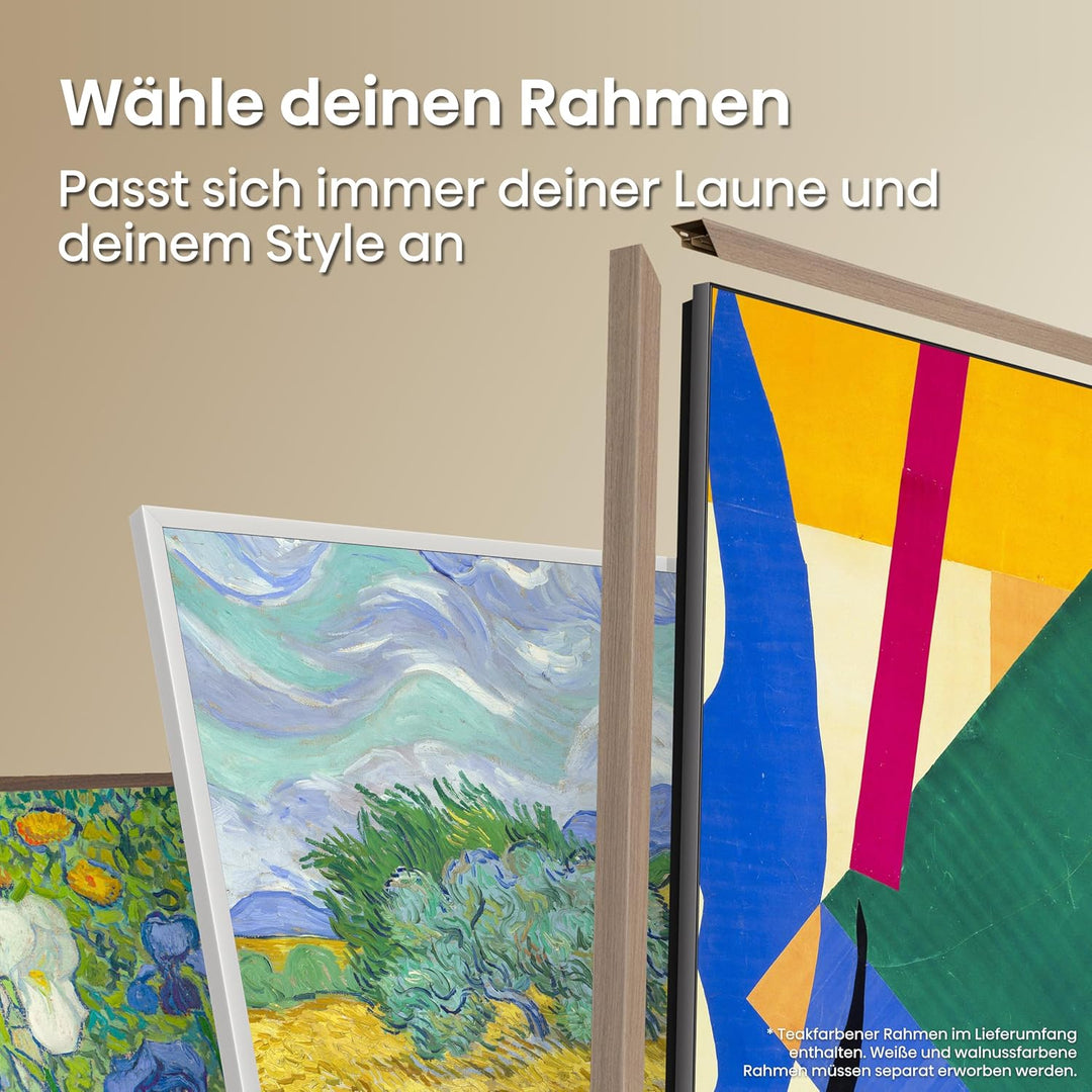 Hisense 55S7DS Canvas TV, 55 Zoll, 4K QLED, Kunst-Galerie, Hi-Matte Display, UltraSlim Wandhalterung