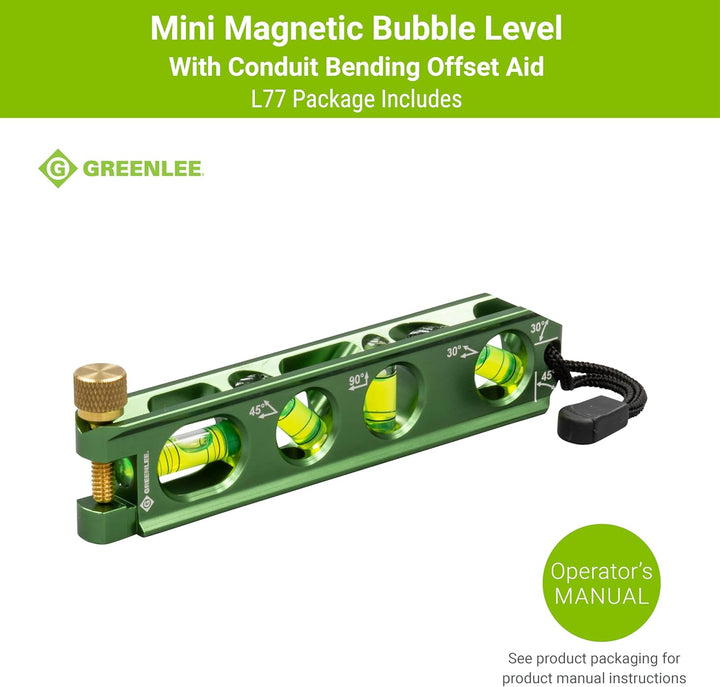 Greenlee L77 Mini Magnetische Wasserwaage