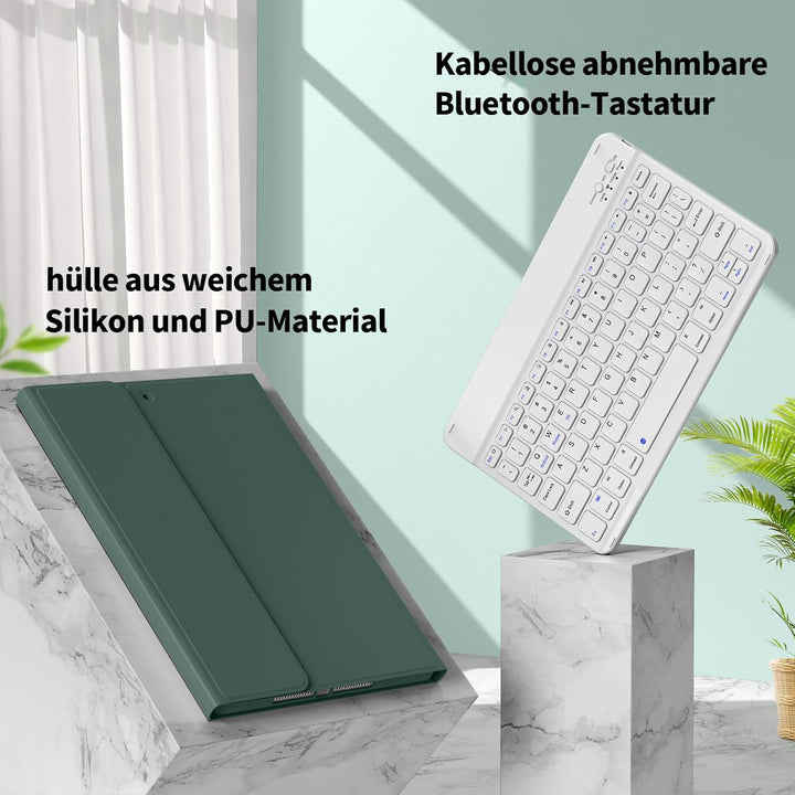 Tastatur Hülle für iPad 9. Generation / 8. Generation / 7.Generation 10,2 Zoll, Magnetisch Abnehmbar