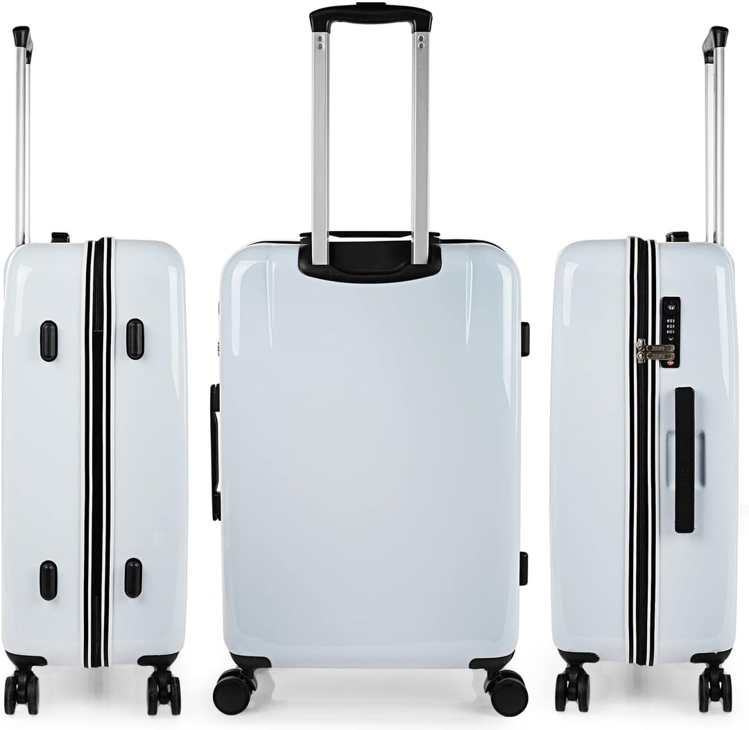 SKPAT - Leicht Koffer Set Polycarbonat Reisekoffer Set für Flugreisen - Dauerhaft Hartschalenkoffer