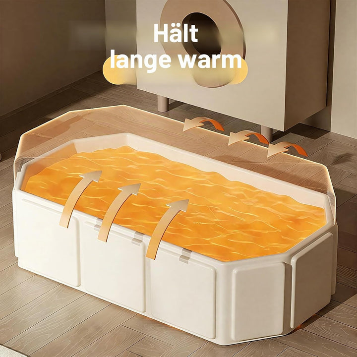 Faltbare Badewanne für Kinder - Tragbare Badewanne Platzsparende Klappbar Babywanne Grosse Kleinkind