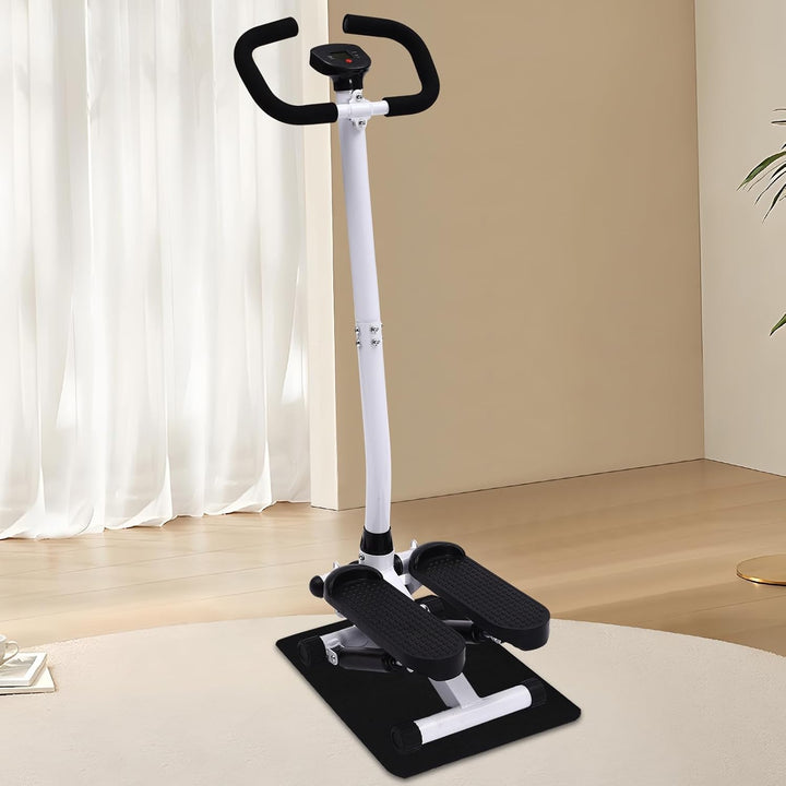 Twist Stepper,Swing Side Stepper mit Griff Seitliche Stufenmaschine mit Stützstangen Slim Up-Down-Si