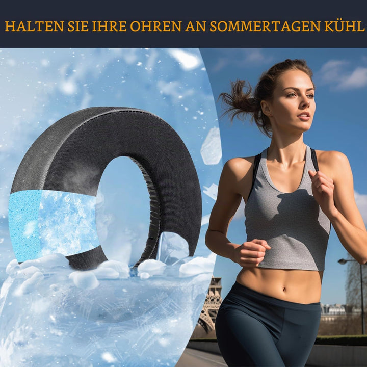SOULWIT Kühlgel Ersatzpolster Ersatz Ohrpolster für Sony PS4 Gold Wireless Stereo Headset, Ersatzohr