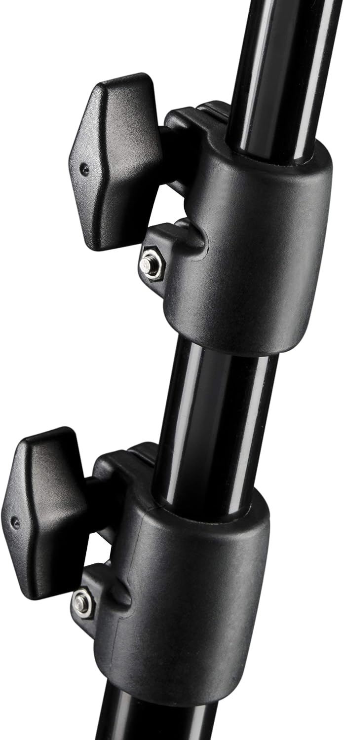 Walimex pro AIR 200 Lampenstativ 200cm - Lichtstativ mit Luftfederung Höhe max 200 cm, 4,5 kg Tragla