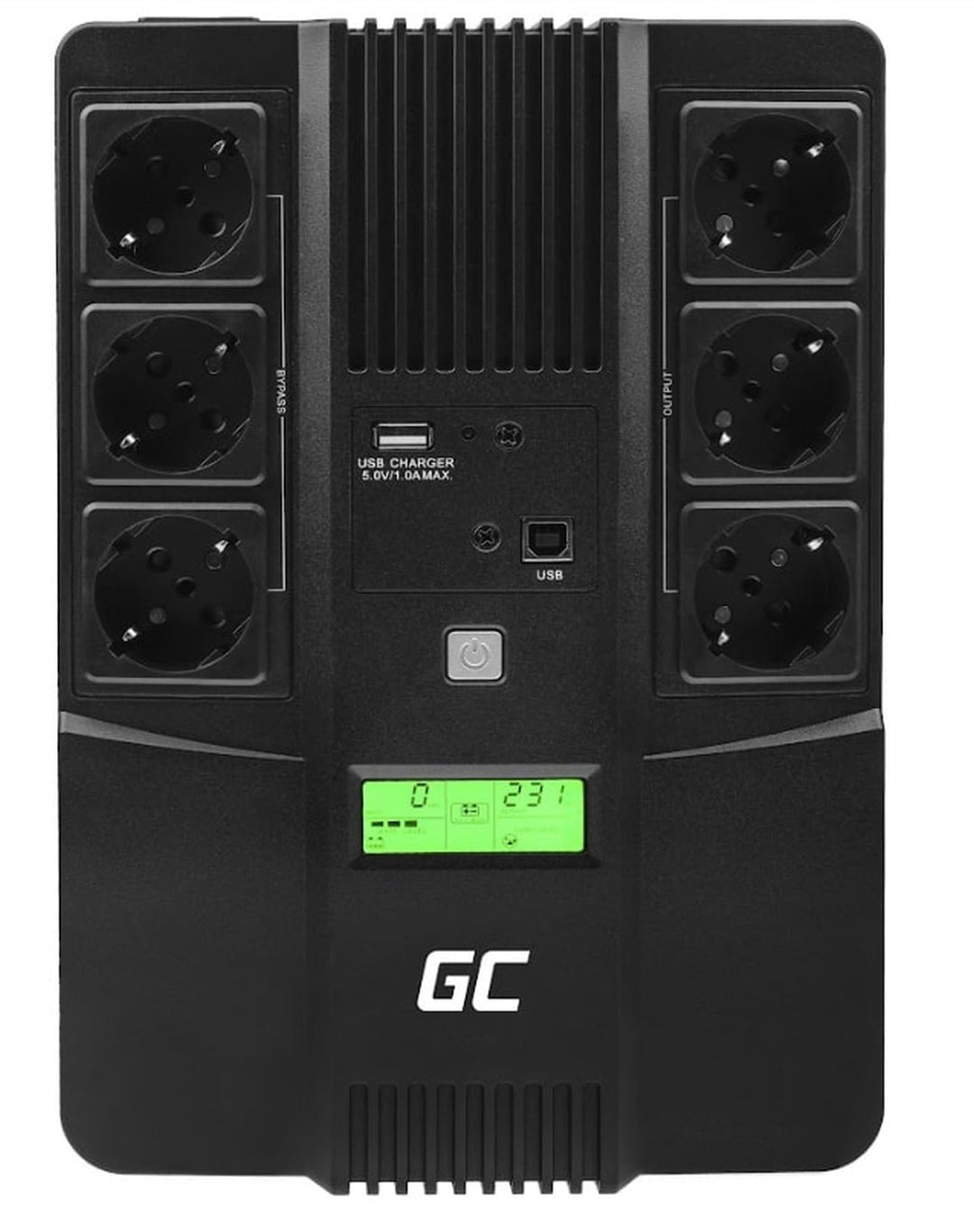 Green Cell® UPS USV Unterbrechungsfreie Stromversorgung 800VA (480W) mit Überspannungsschutz 230V Li