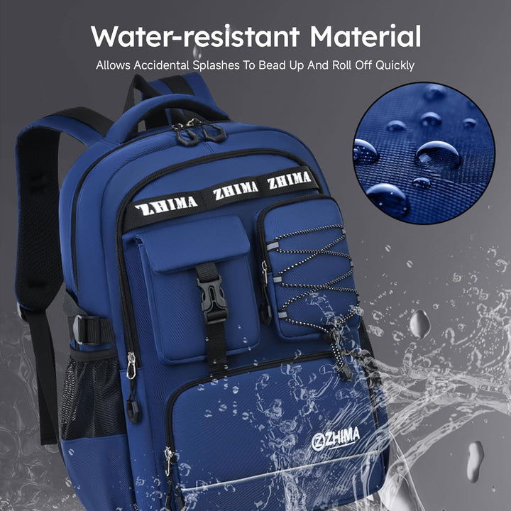Amythe Schulrucksack Jungen Teenager, Rucksack Schule Gymnasium Oberstufe Schulranzen mit Reflektore