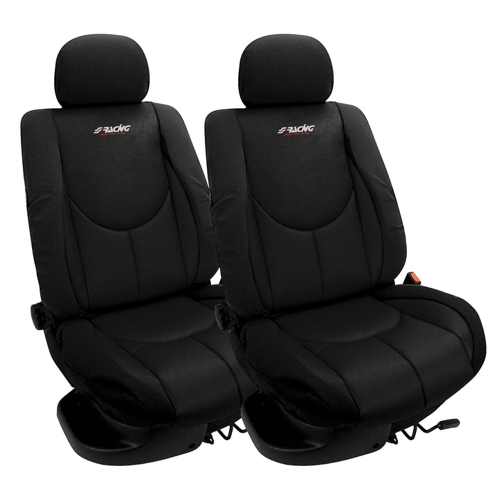 Simoni Racing CSR/AN-V Front Universal Cover Seat, Type A, Schwarz