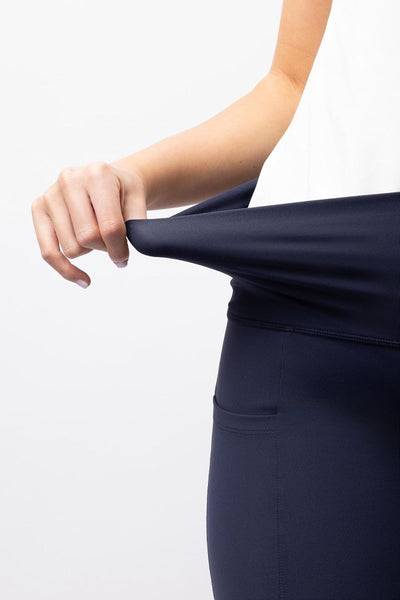 HORZE Damen Reitleggings Gillian, Reithose mit Handytasche und Silikonvollbesatz, Overture Navy