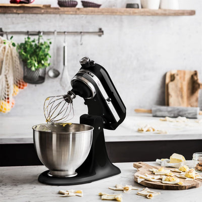 KitchenAid CLASSIC 4,3 L-Küchenmaschinen mit kippbarem Motorkopf, 4.3 L, schwarz Schwarz