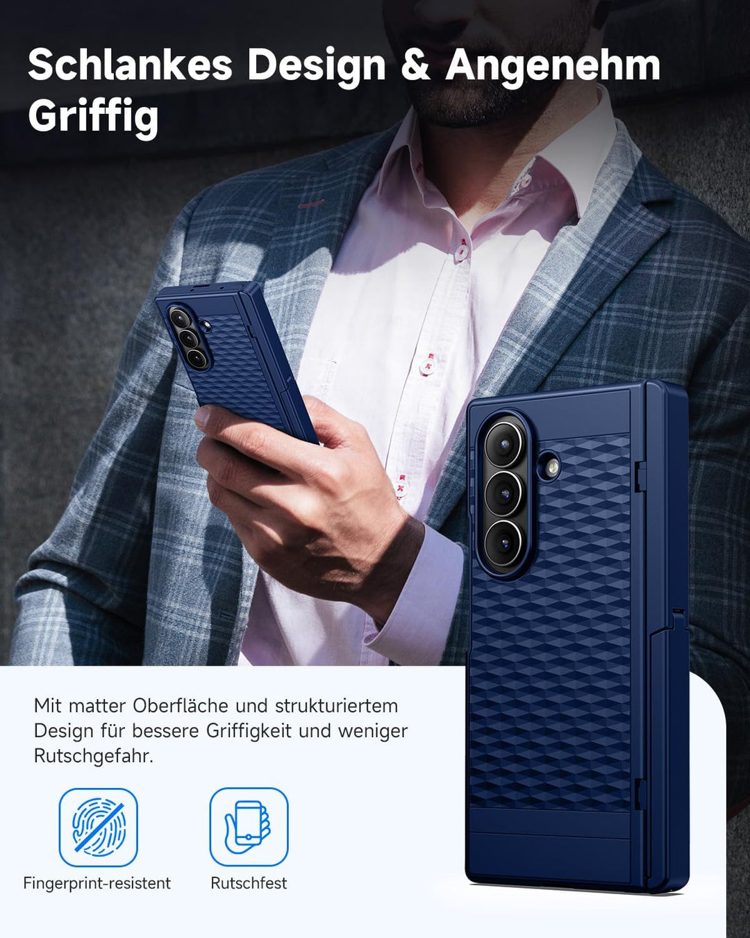 seacosmo für Samsung Galaxy Z Fold 7 Hülle mit MagSafe & Scharnierschutz & Ständer & Displayschutzfo