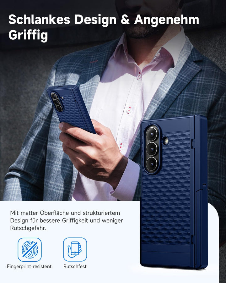 seacosmo für Samsung Galaxy Z Fold 7 Hülle mit MagSafe & Scharnierschutz & Ständer & Displayschutzfo