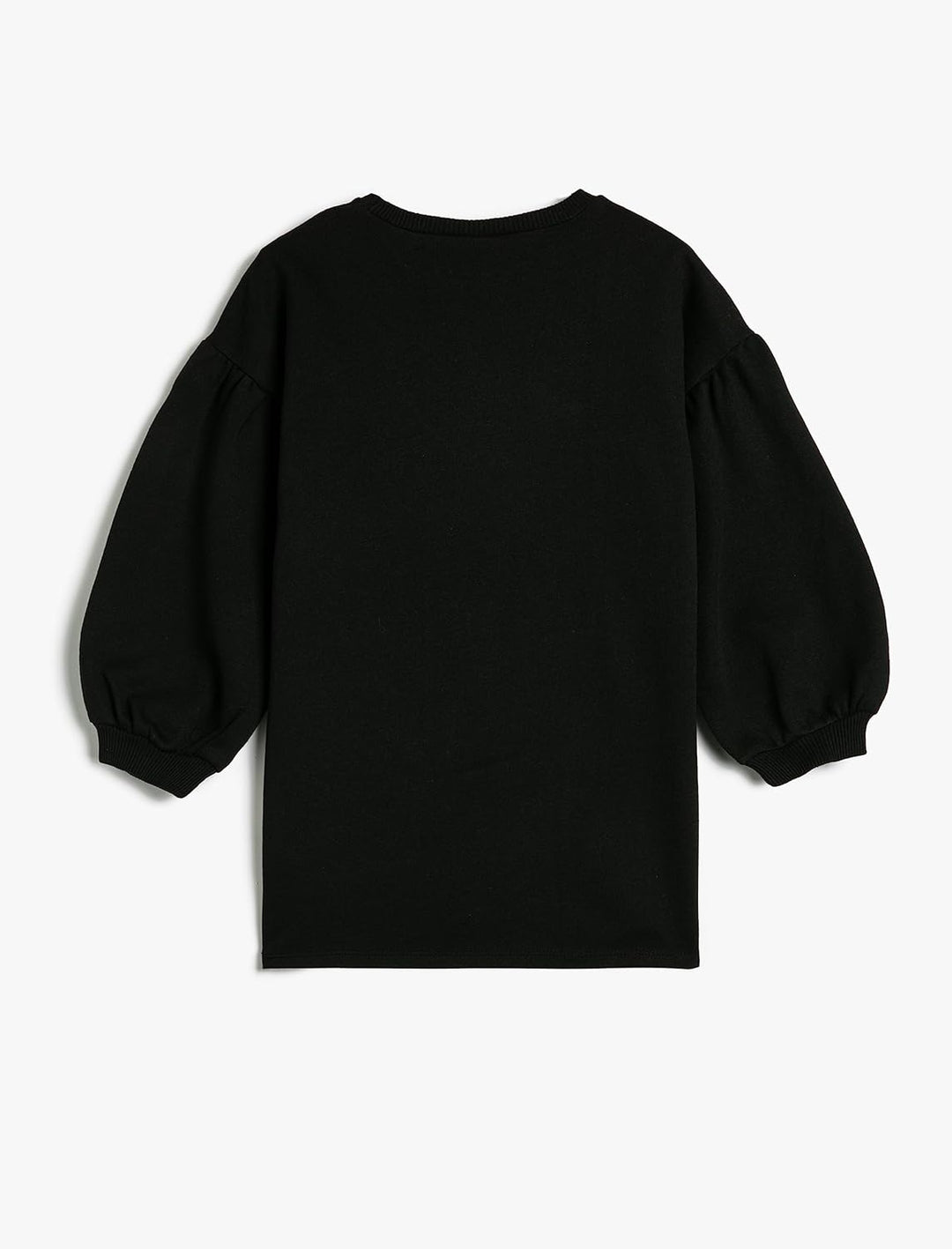 Koton Girls's Minnie Mouse Sweat Licenced Long Puff Sleeve Crew Neck Dress 9-10 Jahre 999 (Black), 9