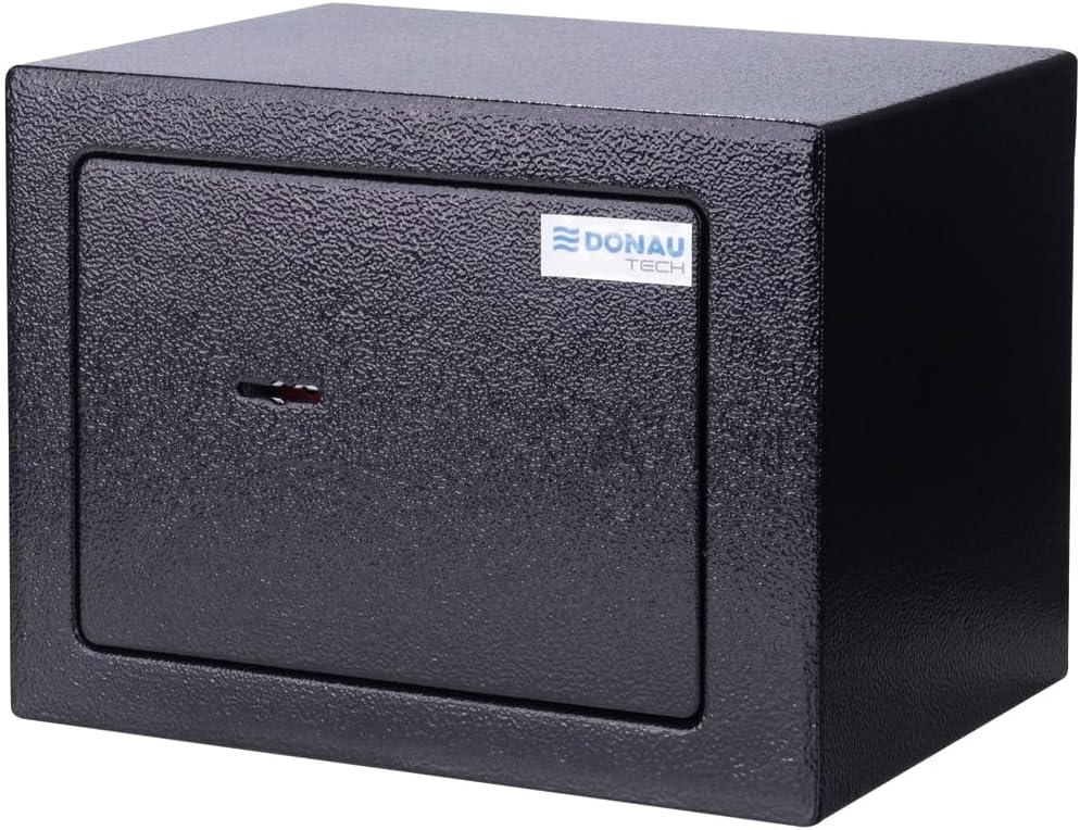 DONAU TECH Tresor Möbeltresor 4,6 L / 23 x 17 x 17 cm/Manuell Safe Möbeltresor/Safe Geldschrank Bode