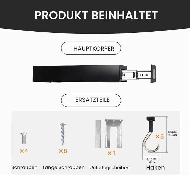 Generisch Ausziehbare Topfgestelle,Hängend Pfannenhalter,Pull Out Pot Racks,Aufhängen unter dem Schr