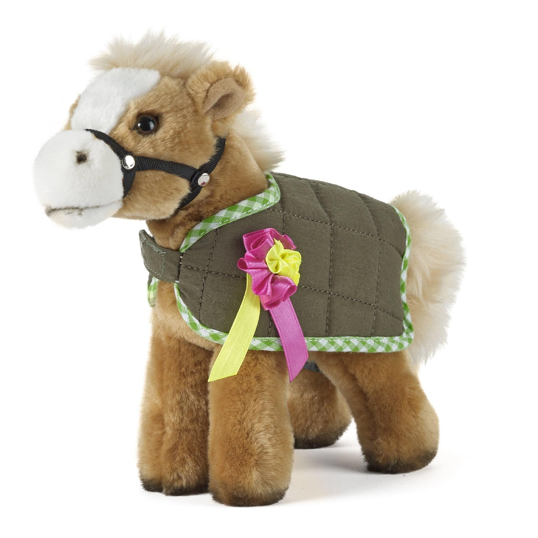 Living Nature Stofftier - Pferd mit Satteldecke (23cm) Pferd und Jacke (23 cm), Pferd und Jacke (23