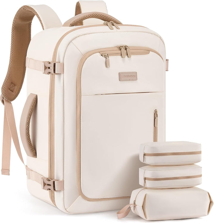 LOVEVOOK Handgepäck Rucksack Flugzeug, Reiserucksack Damen gross, Laptop Travel Backpack Women 18 Zo