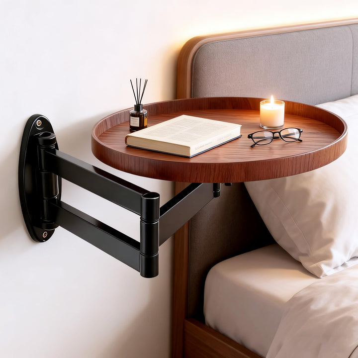 Rund Klapptisch Wand Kleine Wandtisch 11.8 in Runder Tisch zur Wandmontage Ausziehbar Klapptisch Pla