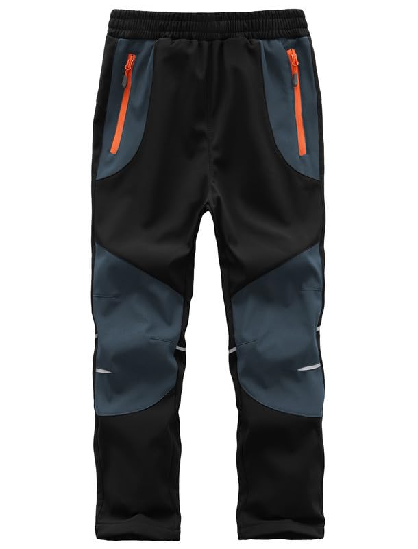 Zzkouine Kinder Softshellhose Schneehose Thermohose Hosen Jungen Mädchen Winterhose Outdoorhose Wand