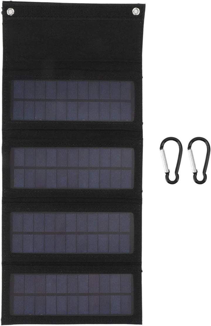 Qcwwy 40 W 4-fache Solarpanel-Ladetasche, Faltbare Tasche, Faltbares Solarpanel-Ladegerät, Solarlade