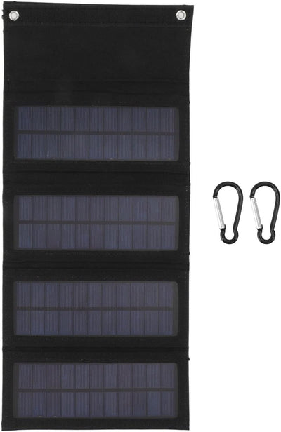 40 W Faltbares Solarpanel-Ladegerät, 4-fache Solarstrom-Ladetasche für Notfall-Aufladung, Outdoor, C