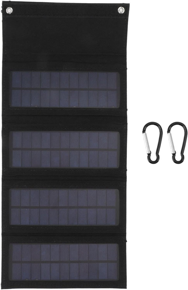 AUNMAS 40W 4-Fach Solarpanel Ladetasche mit USB Falttasche Faltbares Monokristallines Solarpanel Lad