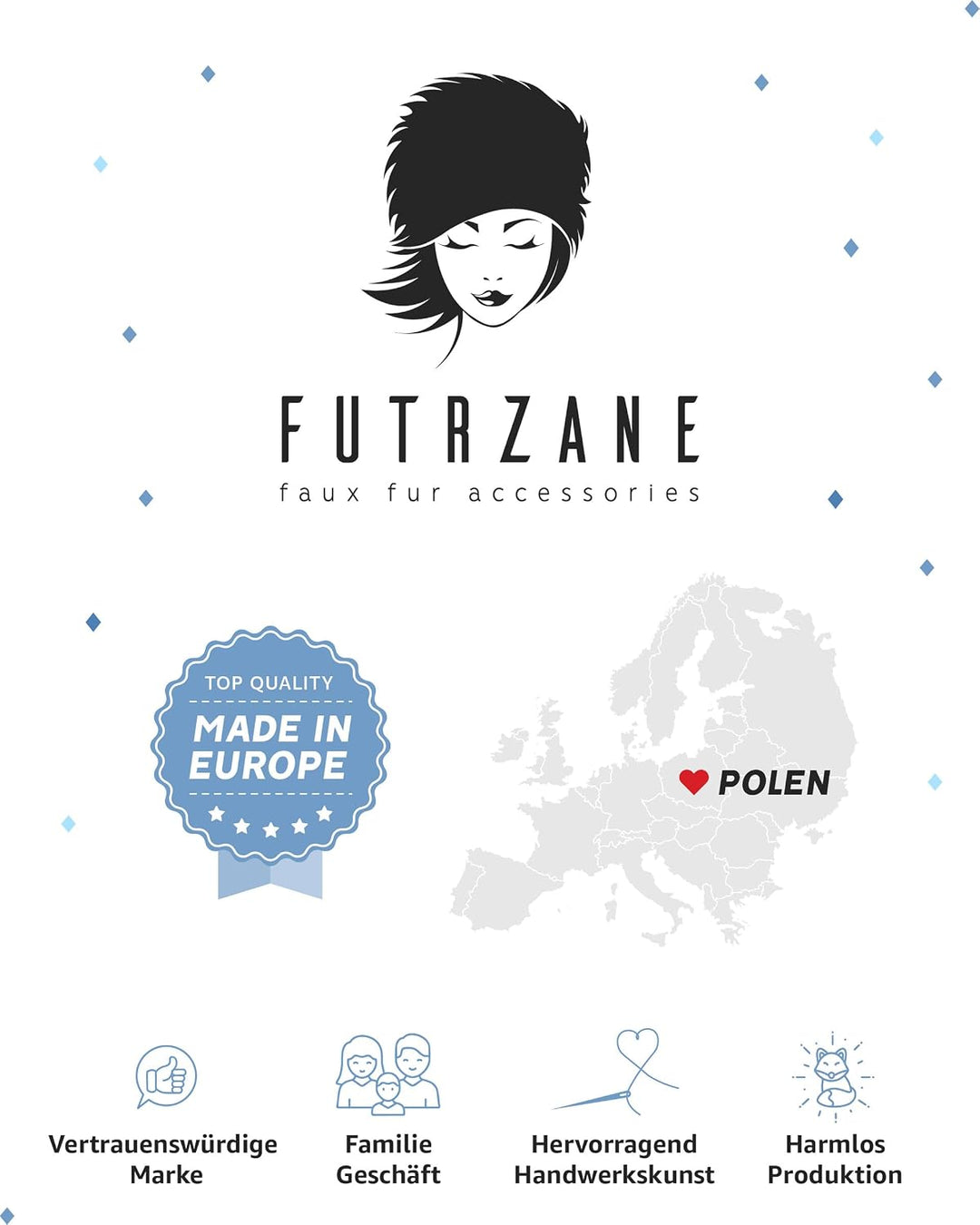 Futrzane Siberian Kosakenmütze - Pelzmütze Damen - Fell Pelz Russische Mütze XS Braun Siberian, XS B