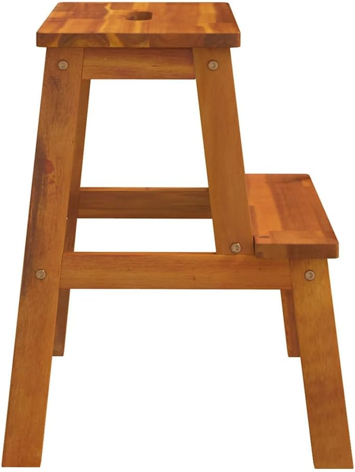 vidaXL Tritthocker 2 Stufen, Hocker für Küche Wohnzimmer, Sitzhocker für Kinder Erwachsene, Gartenho