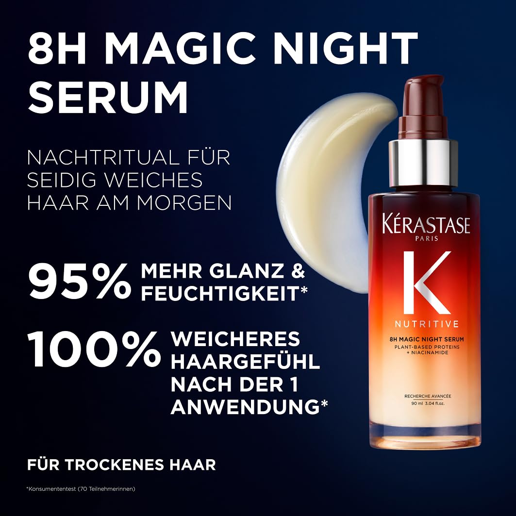 Kérastase Nutritive, Nachtserum für normales bis leicht trockenes Haar, Nährend und glättend für meh
