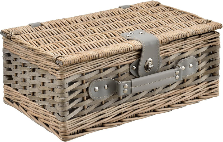 casa.pro Picknickkorb für 2 Personen Picknick-Set mit Kühltasche inkl. Geschirr Besteck Korkenzieher