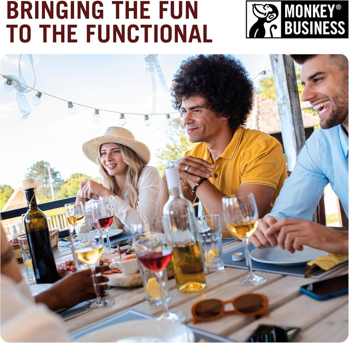 Monkey Business Howdy Weinstopfen mit Cowboyhut, lustiger Silikon-Flaschenverschluss, hält Wein fris