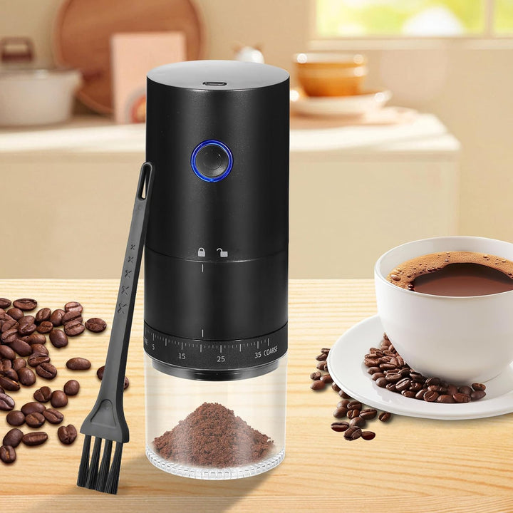 Kaffeemühle Elektrisch Kegelmahlwerk, USB Wiederaufladbare Elektrische Kaffeemühle mit 38 Grobkörnig
