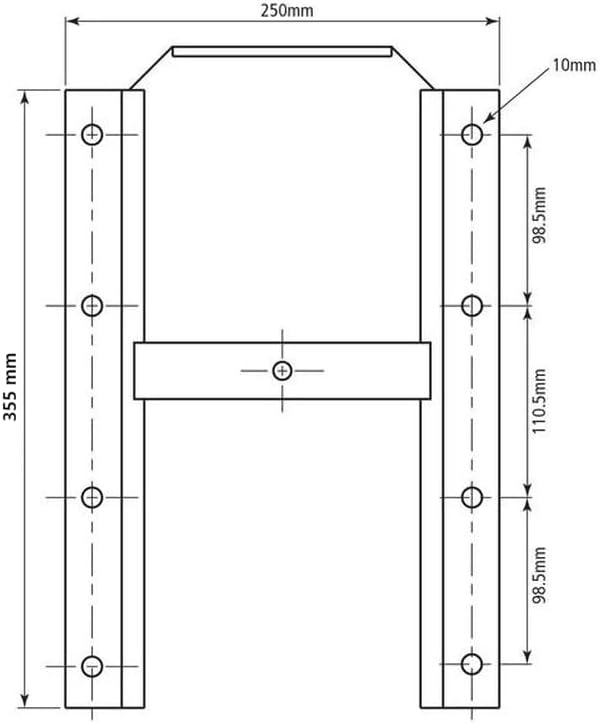 SPAREX Kornschieber 250x355mm für landwirtschaftliche Anhänger zur Getreidedosierung, Getreideschieb